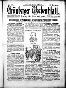 Gr&uuml;nberger Wochenblatt: Zeitung f&uuml;r Stadt und Land, No. 135. ( 12. Juni 1926 )