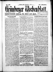 Grünberger Wochenblatt: Zeitung für Stadt und Land, No. 139. ( 17. Juni 1926 )