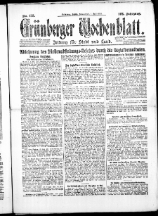 Grünberger Wochenblatt: Zeitung für Stadt und Land, No. 153. ( 3. Juli 1926 )