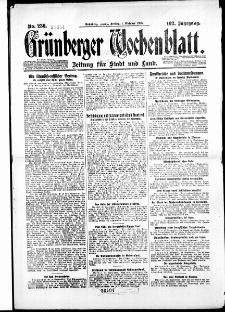 Grünberger Wochenblatt: Zeitung für Stadt und Land, No. 230. ( 1. Oktober 1926 )