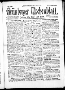 Gr&uuml;nberger Wochenblatt: Zeitung f&uuml;r Stadt und Land, No. 251. ( 26. Oktober 1926 )