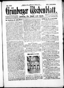 Grünberger Wochenblatt: Zeitung für Stadt und Land, No. 252. ( 27. Oktober 1926 )