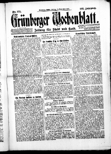 Grünberger Wochenblatt: Zeitung für Stadt und Land, No. 270. ( 17. November 1926 )