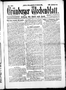 Grünberger Wochenblatt: Zeitung für Stadt und Land, No. 302. ( 25. Dezember 1926 )
