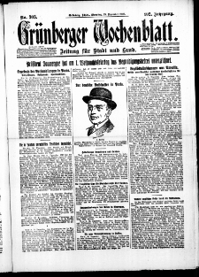Grünberger Wochenblatt: Zeitung für Stadt und Land, No. 303. ( 28. Dezember 1926 )