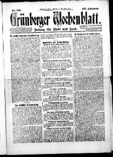 Grünberger Wochenblatt: Zeitung für Stadt und Land, No. 306. ( 31. Dezember 1926 )