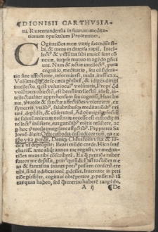 Dionysii Carthusiani Ruremundensis meditationes