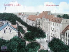 Zielona Góra / Grünberg; Bismarckstraße; ul. Chrobrego, rok 1911