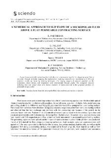A numerical approach to slip flow of a micropolar fluid above a flat permeable contracting surface