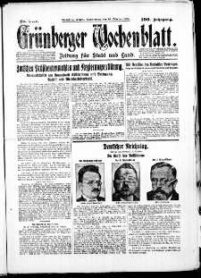 Gr&uuml;nberger Wochenblatt: Zeitung f&uuml;r Stadt und Land, No. 243. ( 16. Oktober 1930 )
