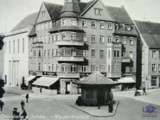 Zielona Góra / Grünberg; Niedertorplatz; skrzyżowanie ul. Kupieckiej, ul. Żeromskiego i al. Niepodległości