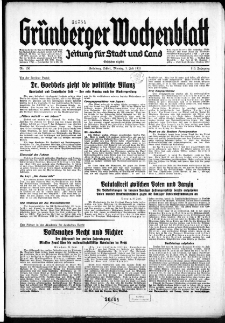 Gr&uuml;nberger Wochenblatt: Zeitung f&uuml;r Stadt und Land, No. 150. ( 1. Juli 1935)