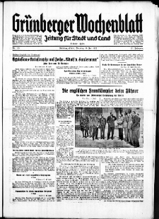 Grünberger Wochenblatt: Zeitung für Stadt und Land, No. 163. ( 16. Juli 1935)