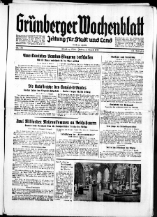 Gr&uuml;nberger Wochenblatt: Zeitung f&uuml;r Stadt und Land, No. 178. ( 2. August 1935)
