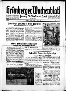 Grünberger Wochenblatt: Zeitung für Stadt und Land, No. 184. ( 9. August 1935)