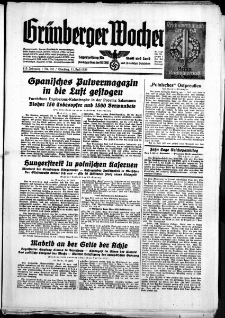 Gr&uuml;nberger Wochenblatt: Zeitung f&uuml;r Stadt und Land, No. 158. ( 11. Juli 1939)