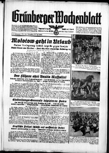 Grünberger Wochenblatt: Zeitung für Stadt und Land, No. 164. ( 18. Juli 1939)