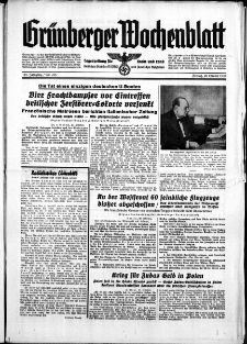 Grünberger Wochenblatt: Zeitung für Stadt und Land, No. 245. ( 20. Oktober 1939)
