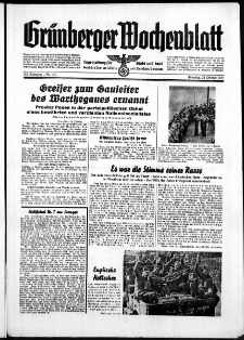 Grünberger Wochenblatt: Zeitung für Stadt und Land, No. 248. ( 24. Oktober 1939)