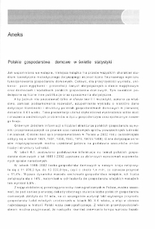 Ekonomika i finanse gospodarstw domowych - aneks