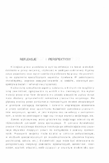 Metodyka działania w pracy socjalnej - refleksje i perspektywy