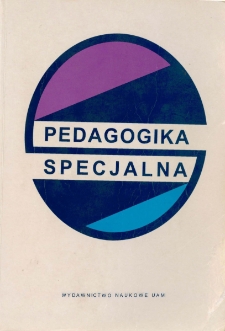 Pedagogika specjalna - spis treści i wstęp