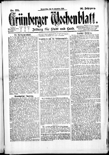 Grünberger Wochenblatt: Zeitung für Stadt und Land, No. 295. (16. Dezember 1920)