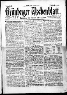 Grünberger Wochenblatt: Zeitung für Stadt und Land, No. 307. (31. Dezember 1920)
