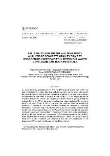 Reliability assessment and sensitivity analysis of concrete gravity dams by considering uncertainty in reservoir water levels and dam body materials
