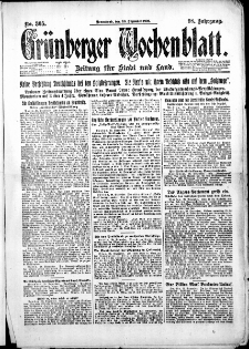 Grünberger Wochenblatt: Zeitung für Stadt und Land, No. 305. (30. Dezember 1922)