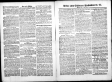 Gr&uuml;nberger Wochenblatt: Zeitung f&uuml;r Stadt und Land, Nr. 93. (22. April 1925)