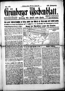 Grünberger Wochenblatt: Zeitung für Stadt und Land, Nr. 139. (17. Juni 1925)