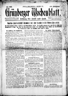 Grünberger Wochenblatt: Zeitung für Stadt und Land, Nr. 208. (5. September 1925)