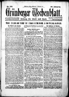 Grünberger Wochenblatt: Zeitung für Stadt und Land, Nr. 235. (7. Oktober 1925)