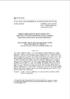 Seismic Behavior of Earth Dams With Different Reservoir Water Levels Under Near-Field and Far-Field Earthquakes