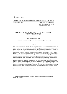 Characteristic Features of Hybrid Bridge Structure Models