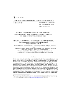 A Study on Dynamic Behavior of Natural Draft Cooling Tower Considering the Effect of Soil-Structure Interaction
