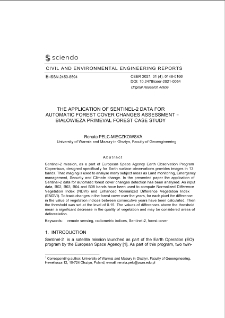 The Application of Sentinel-2 Data for Automatic Forest Cover Changes Assessment - Białowieża Primeval Forest Case Study