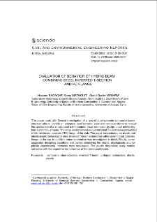 Evaluation of Behavior of Hybrid Beam Combining Steel Inverted T-Section and RC Flange