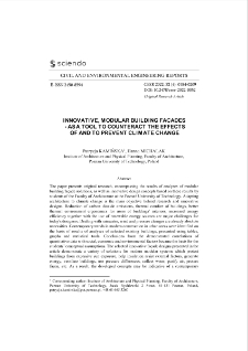 Innovative, Modular Building Facades - as a Tool to Counteract the Effects of and to Prevent Climate Change