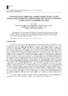 Unsteady flow through a porous medium due to non-coaxial rotations of a porous disk and a fluid at infinity subjected to a periodic suction