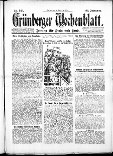 Gr&uuml;nberger Wochenblatt: Zeitung f&uuml;r Stadt und Land, No. 248. (28. November 1924)