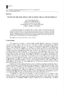 Study on the size effect of auxetic cellular materials