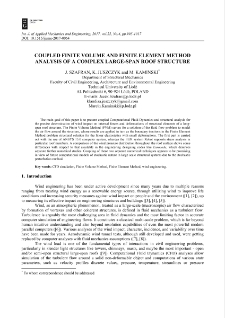 Coupled finite volume and finite element method analysis of a complex large-span roof structure