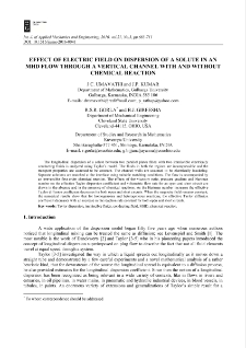 Effect of electric field on dispersion of a solute in an MHD flow through a vertical channel with and without chemical reaction