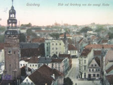 Zielona Góra / Grünberg; Blick auf Grünberg von der evangel. Kirche; Widok na miasto z kościoła Matki Boskiej Częstochowskiej