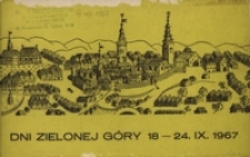 Dni Zielonej Góry 18 - 24. IX. 1967: [informator]