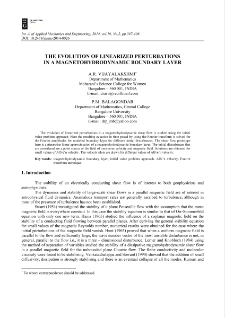 The evolution of linearized perturbations in a magnetohydrodynamic boundary layer