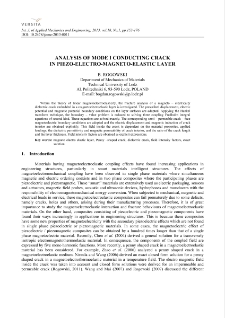 Analysis of mode i conducting crack in piezo-electro-magneto-elastic layer