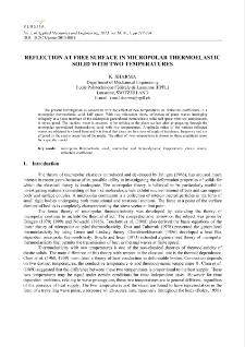 Reflection at free surface in micropolar thermoelastic solid with two temperatures